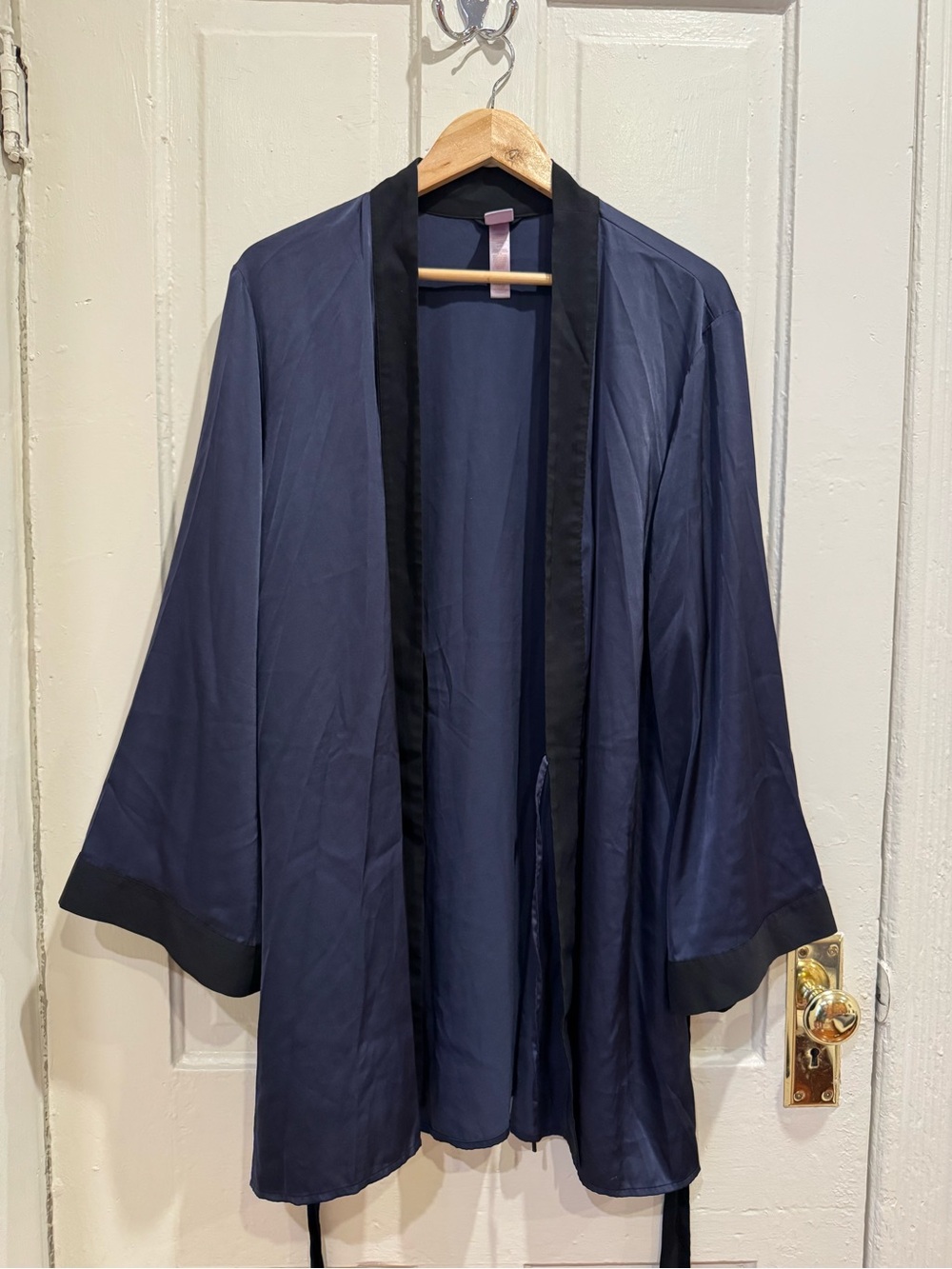 Savage X Fenty Robe, XL/1X, Black/Navy